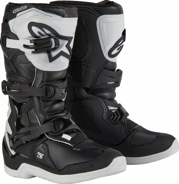 Alpinestars (MX) Boot Tech3s YTH WHHT/BLK 8 2014024-21-8