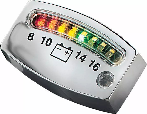 Kuryakyn meter batterij LED Chrome Kur4219