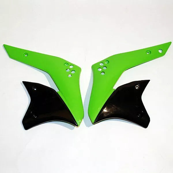 UFO Rad Covers KXF250 06-08 GN BK KA03783#026