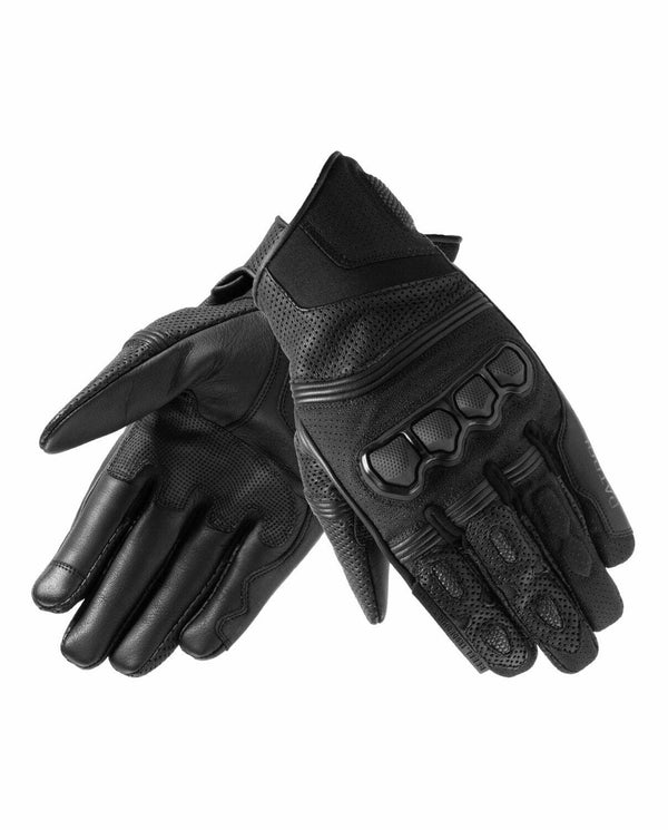 Rebelhorn MC Gloves Patrol kort zwart