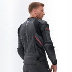 Rebelhorn mc-leather jacket veloce black /gray