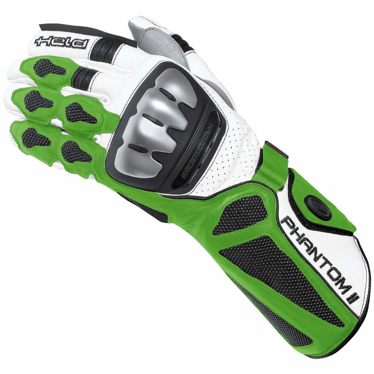 Hield MC-Sport Gloves Phantom II Wit /Green