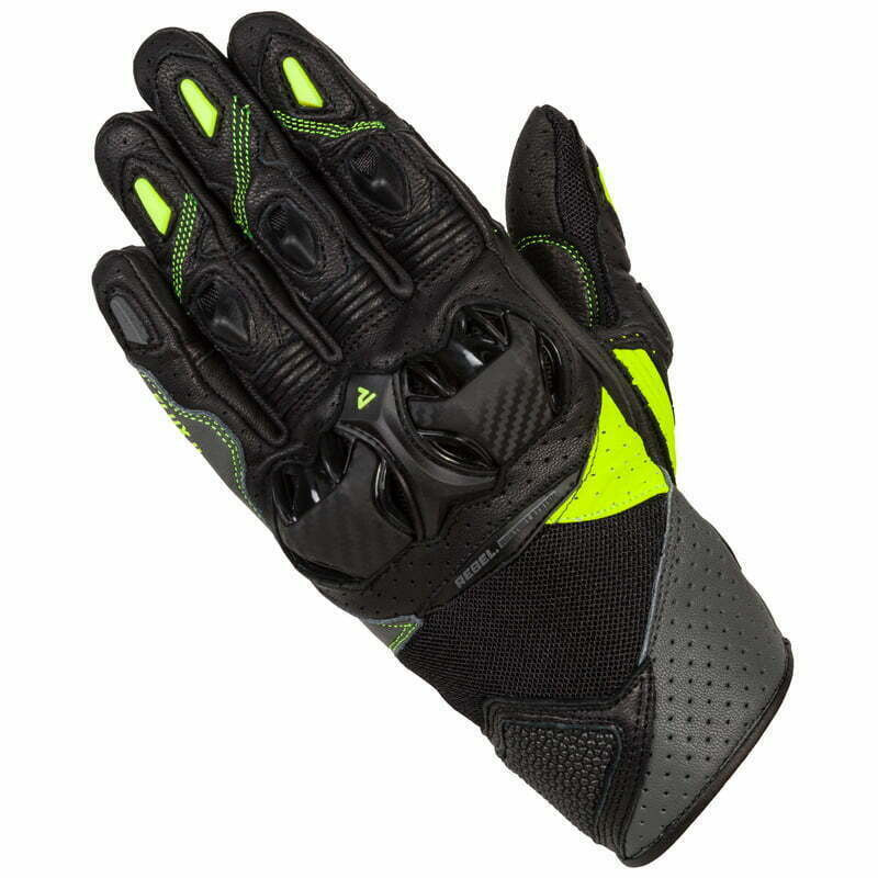 Rebelhorn MC Gloves Flux II zwart /griep