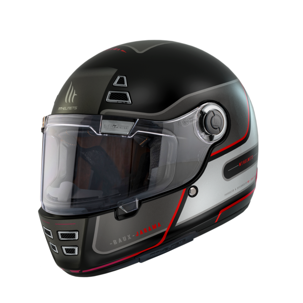 MT Helmets Integral Mc-Hjälm Jarama BAUX E15 Röd Matt