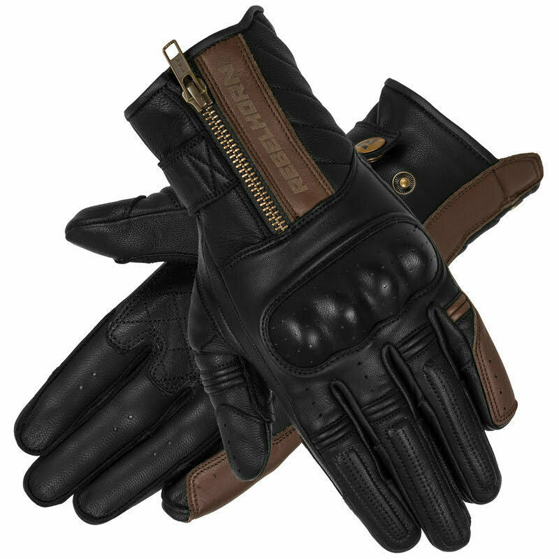 Rebelhorn Women MC-Gloves Hunter Black /Brown