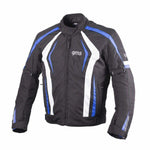 GMS Textiel MC Jacket Blouson Pace Zwart /Wit /Blauw