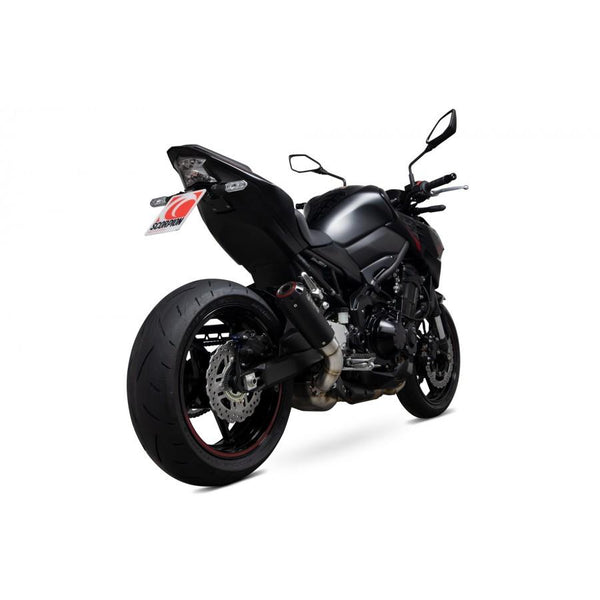 Kawasaki Z900 2020-2025 Red Power Slip-on Black Ceramic Coated Sleeve. Past niet in het Amerikaanse model.