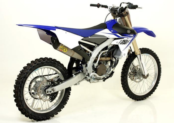 YAMAHA YZ 250 F 14/15 Volledig systeem met titanium trofee -geluiddemper met koolstofdop en staalverzamelaar