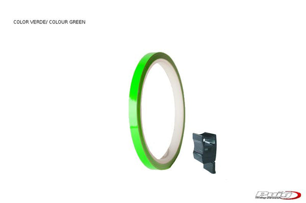 Velgstrip 6 meter+Aplicator C/Green Fluorescent