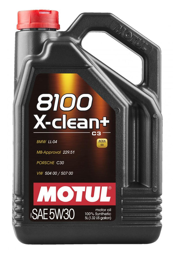 Motul 8100 X-Clean + 5W30 5L (4 pcs/cardboard)