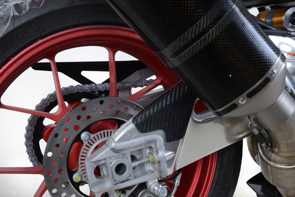 Koolstofvezel swingerm guard (rechterkant), aprilia rsv4 rr / rf 15- / rsv4 1100 fabriek 19-20 / v4 tuono [r] 15-