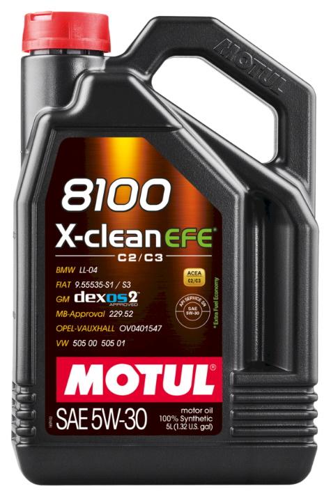 Motul 8100 X-Clean EFE 5W30 5L (4 pcs/cardboard)