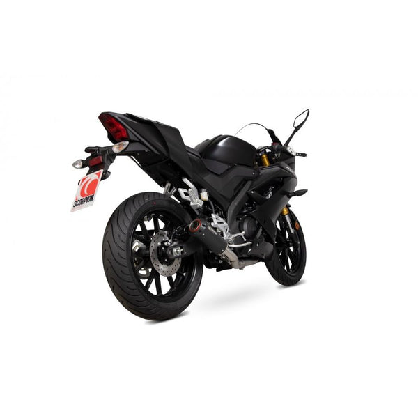 YAMAHA YZF-R125 2019-2020 RODE POWER VOLLEDIGE SYSTEEM ZWARTE CERAMISCHE COATERDE MEEK