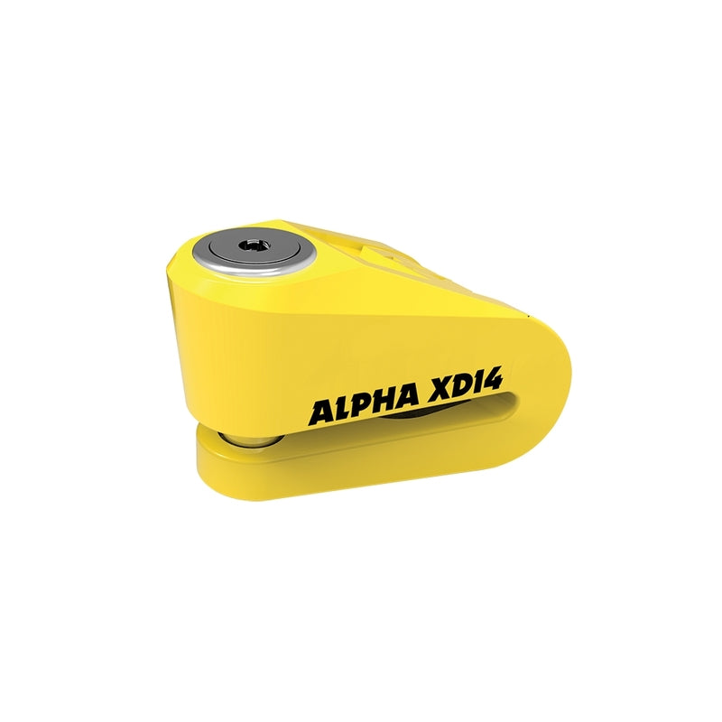 Oxford Skivbromslås Alpha XD14 Disc Lock - Ø14mm Gul