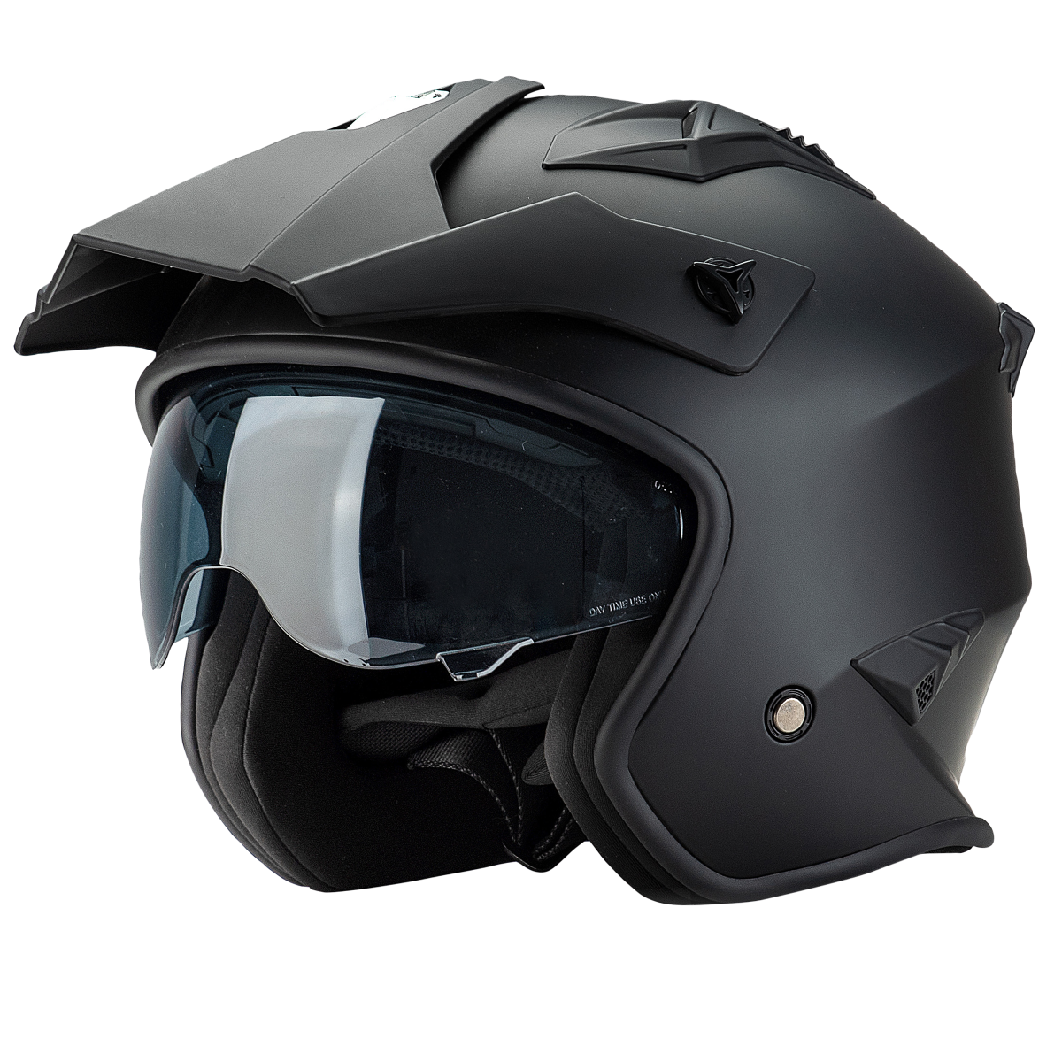 Rocc open motorcycle helmet 200 matte black