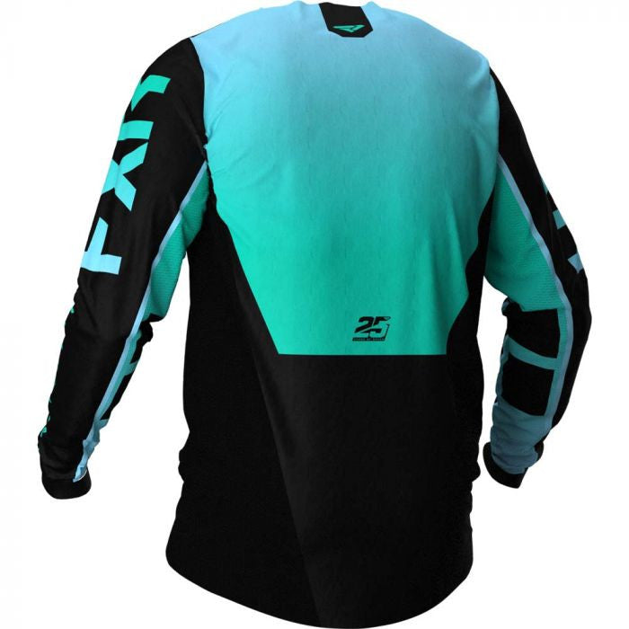 FXR Podium MX Cross Sweater 21 Zwart /Mint /Sky Blue