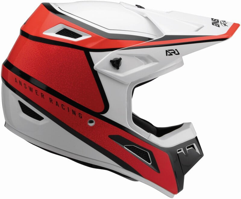 Answer Barn Cross MC Helmet Ar1 Vivd Red /White