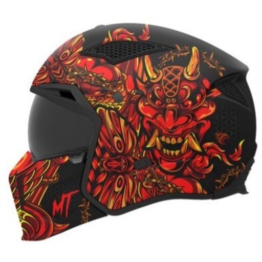 MT Helmets Öppen Mc-Hjälm Streetfighter SV S Hellish B5