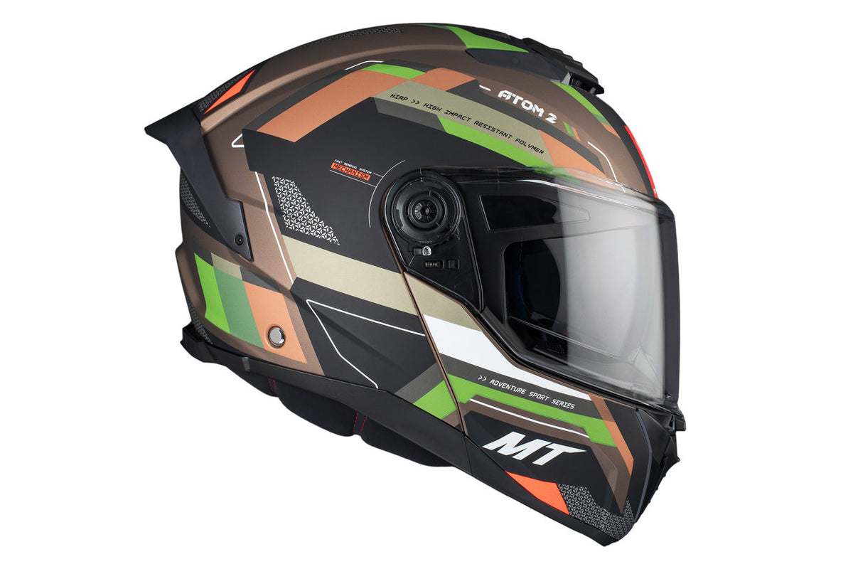 MT Helmets Openable MC Helmet Atom 2 SV Blast A6