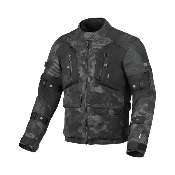 Macna textiel mc-jacket higera zwarte camo