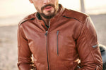 Shima Mc-Leather Jacket Hunter+ 2.0 lichtbruin