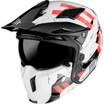 MT Helmets Öppen Mc-Hjälm Streetfighter Twin Pearl White