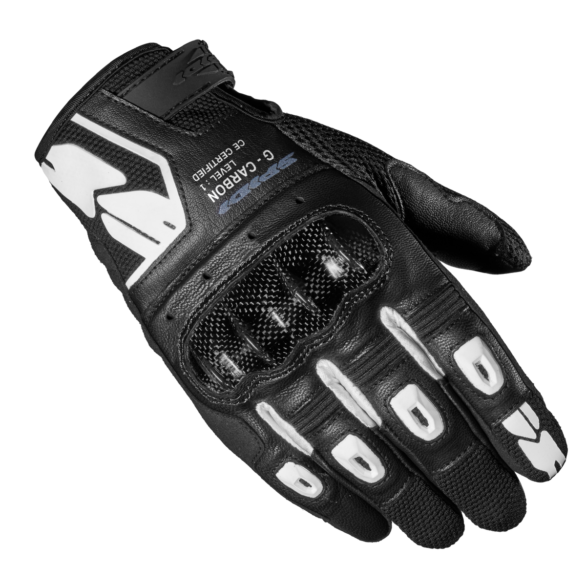 Spidi MC gloves G-Carbon Black /White