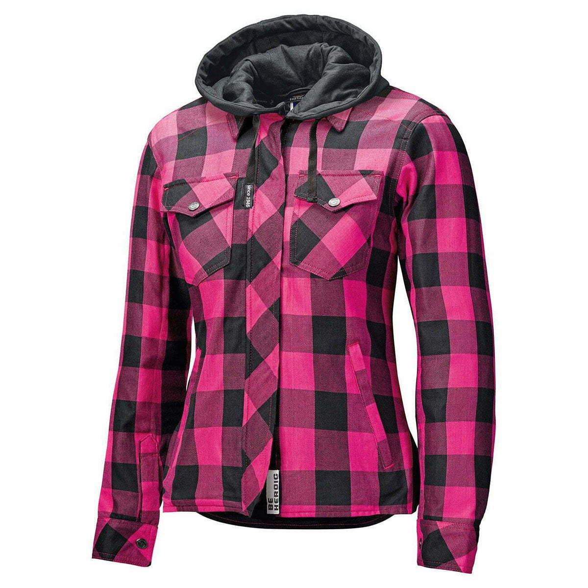 Held Dam Kevlar Mc-Skjorta Lumberjack II Svart /Rosa