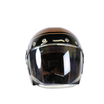 SMK Jet MC Helmet Retro Seven Brown