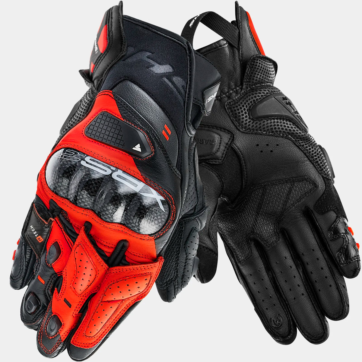 Shima MC-handschoenen XRS-3 zwart /rood