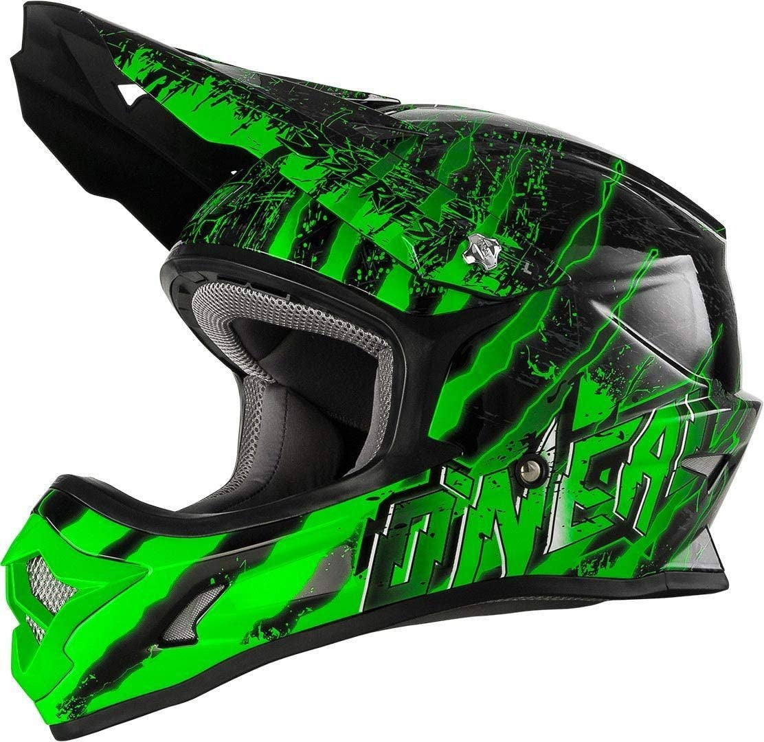 Oneal Cross MC Helmet 3-Serie Mercury Black /Green