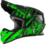 Oneal Cross MC Helmet 3-Serie Mercury Black /Green