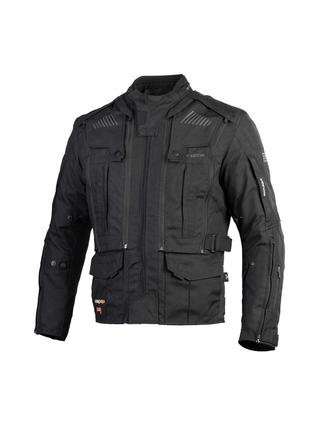 Seca Textile MC jacket Strada Evo Black