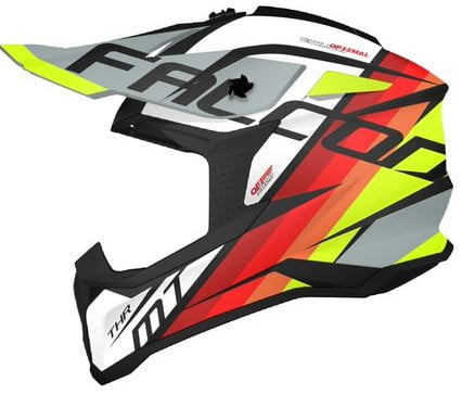 Mt Helmets Cross MC Helmet Thr Falcon Pearl White