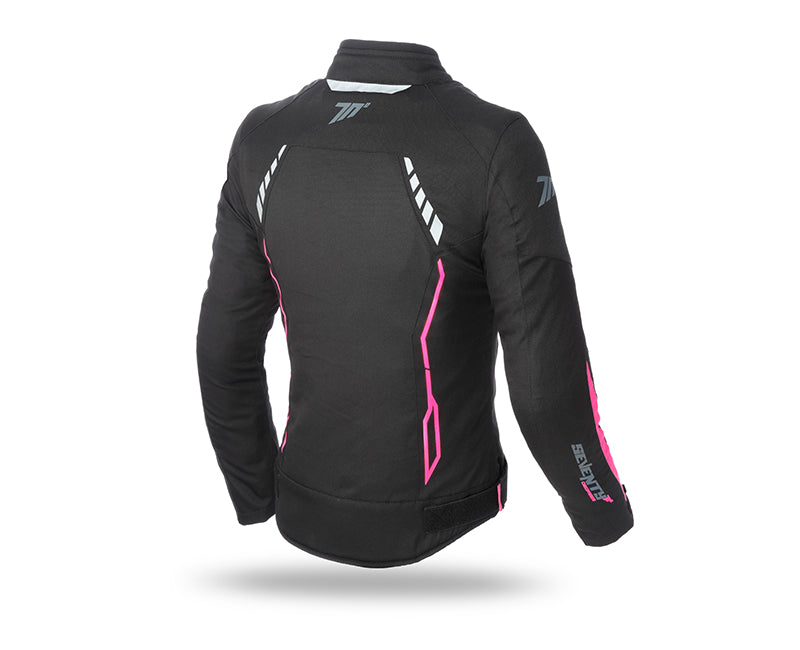 Seventy Dam Textile MC jacket SD JR67 Black /Pink