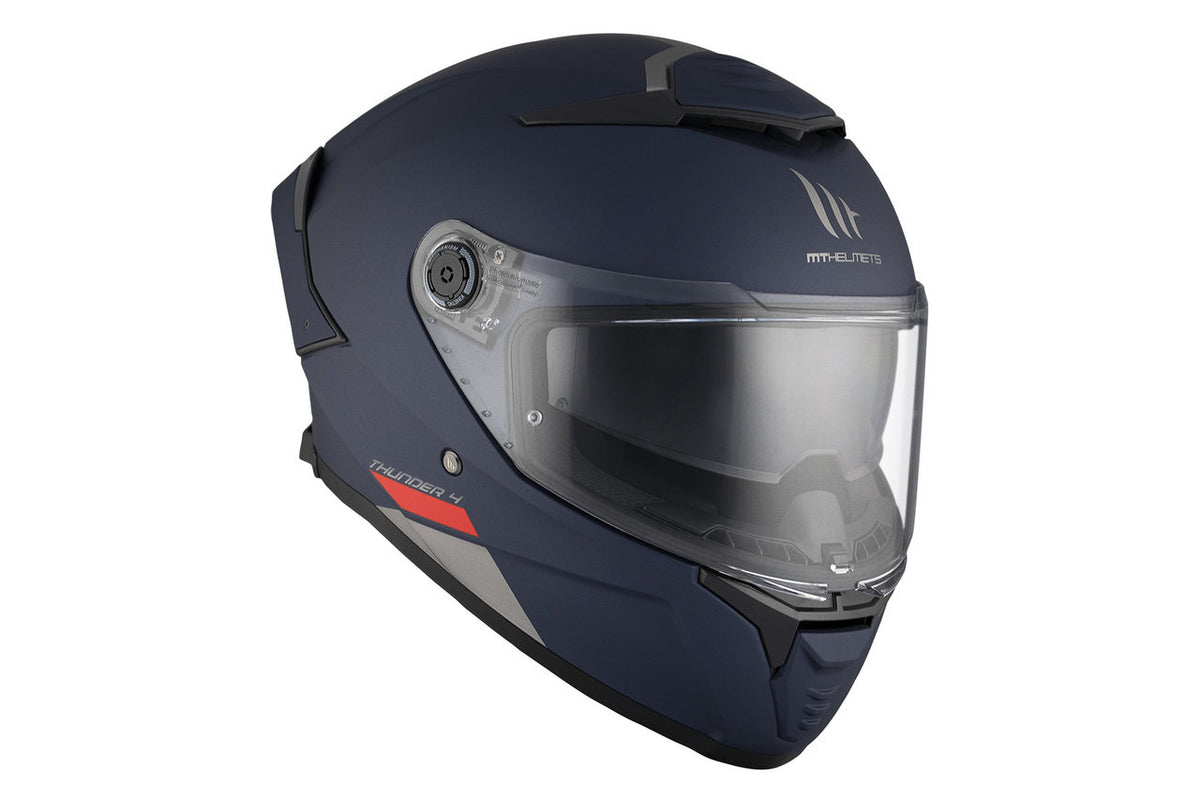 Mt Helmets Integral MC Helmet Thunder 4 Sv Matt Blue