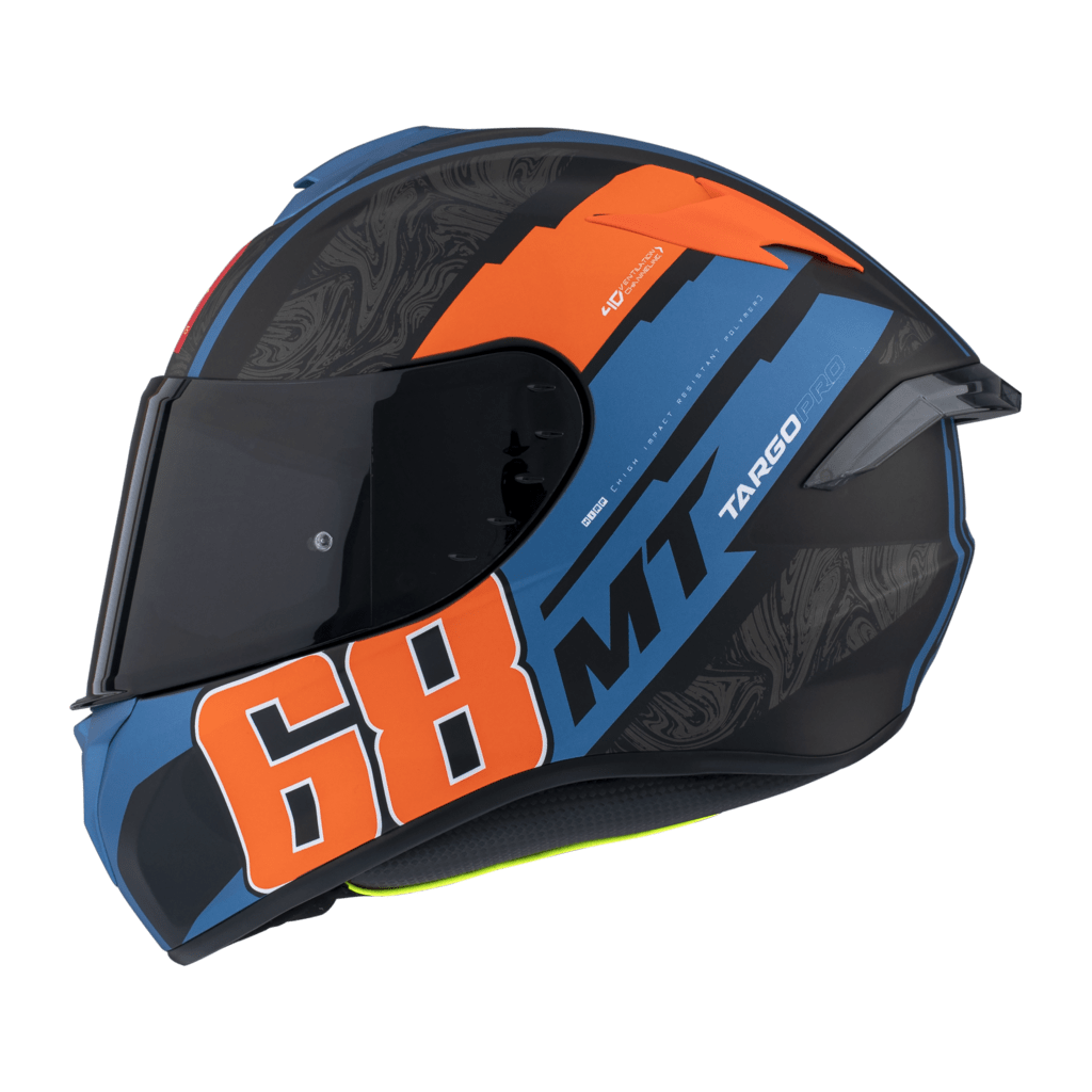 MT Helmets Integral Mc-Hjälm Targo Pro Welcome Orange