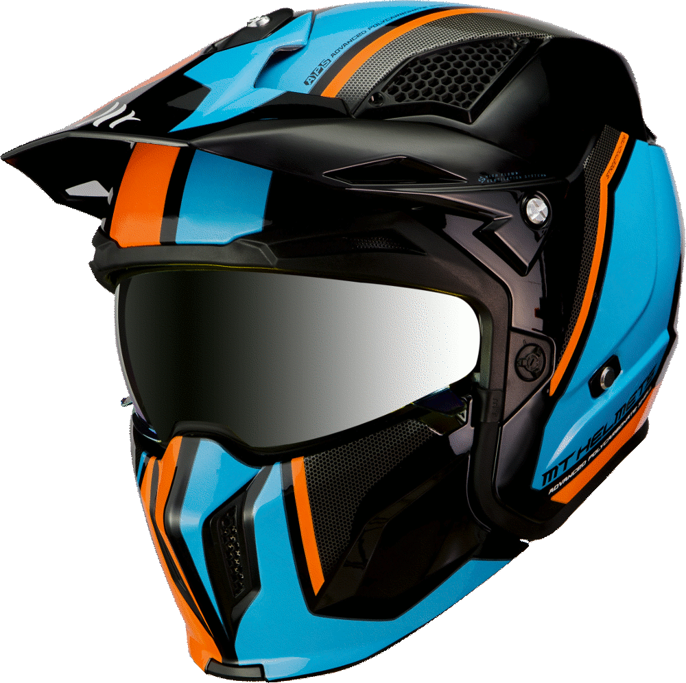 Mt Helmets Open MC Helmet Streetfighter Sv Twin A4