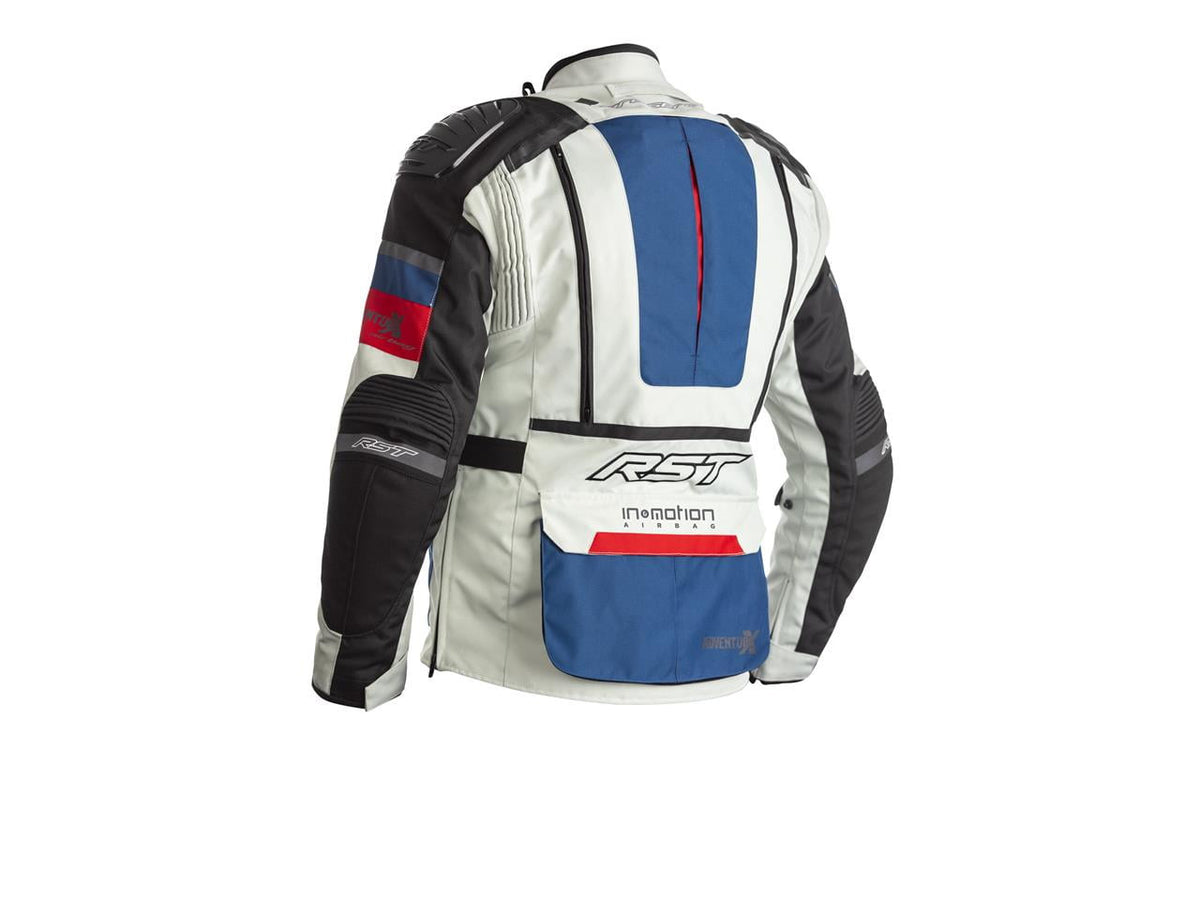 RST-airbag textiel MC Jacket Adventure-X blauw /rood