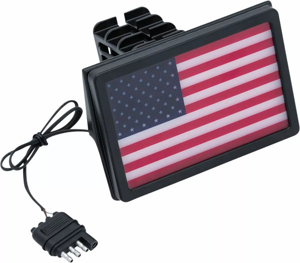 De Kuryakyn Cover Rec Hitch Led Flag Kur2893