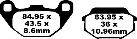 EBC -remblok SFA Org Scooter SFA305