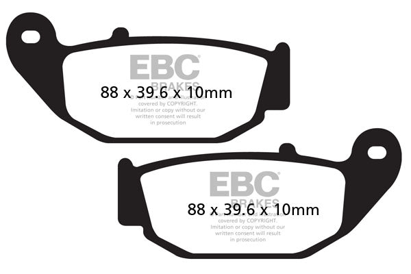 EBC Brake Pad FA ziet er organische FA629 uit