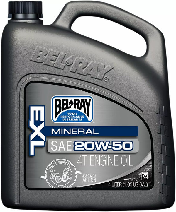 Bel-ray olie exl mineraal 4T 20W-50 4L 99100B4LW
