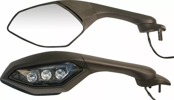 Emgo Mirror R Black Yam 20-37501