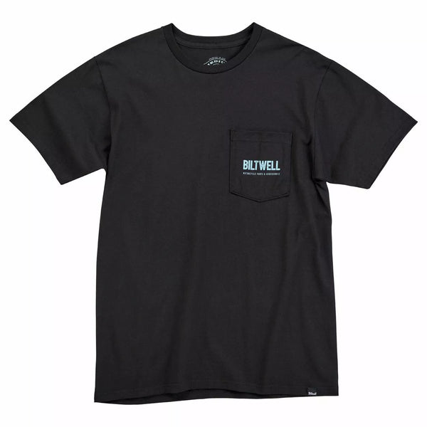BILTWELL TEE OLD JUNK POCK BK BK SM 8102-136-002