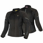 Shima lady textile mc jacket jet black