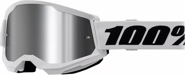 100% Goggle Strata 2 Jnr White Mir 50032-00013