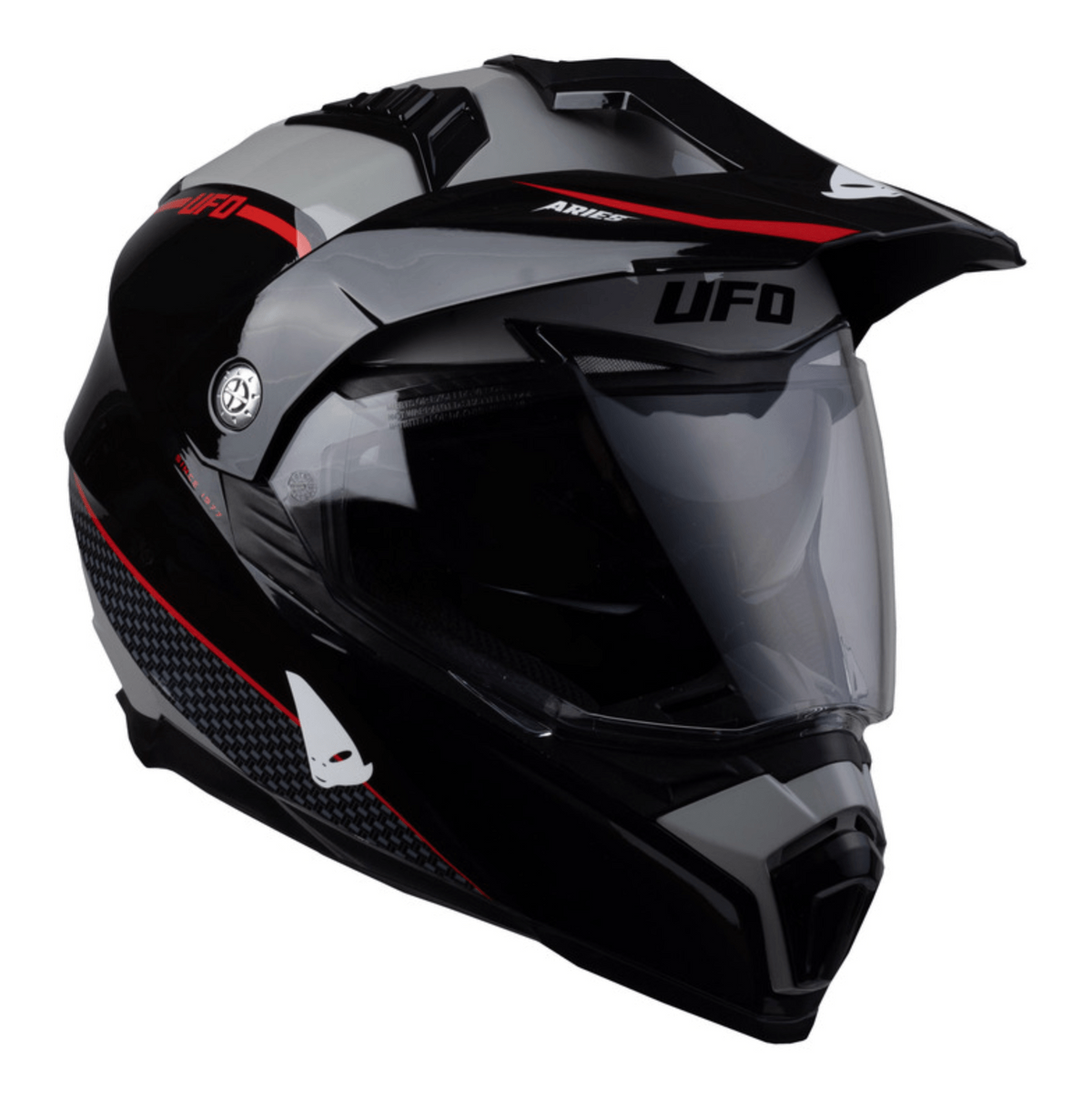 UFO Adventure MC Helmm Ram Black /Gray