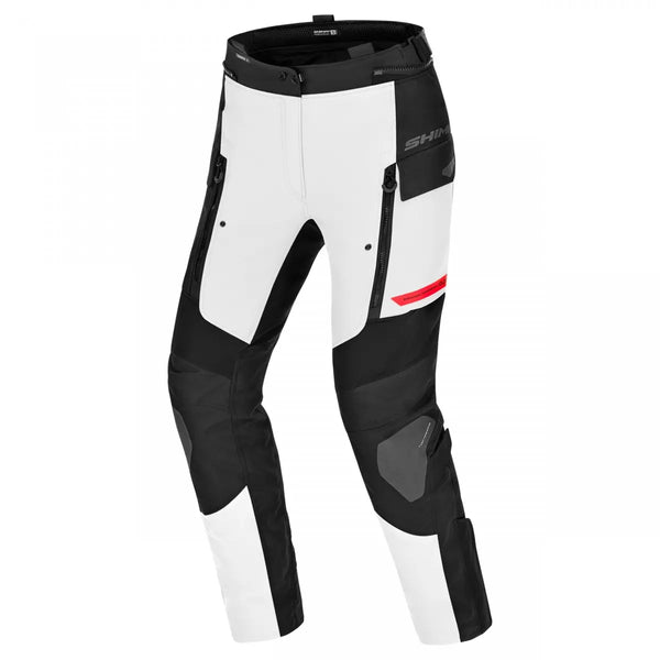 Shima dames textiel mc-pants duingrijs /rood /blauw