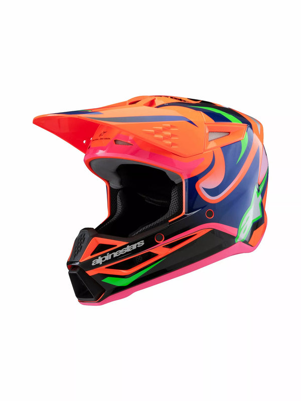 Alpinestars (MX) Helmet Yth SM3 Deegan OR/PU/PK 8301525-433-AL